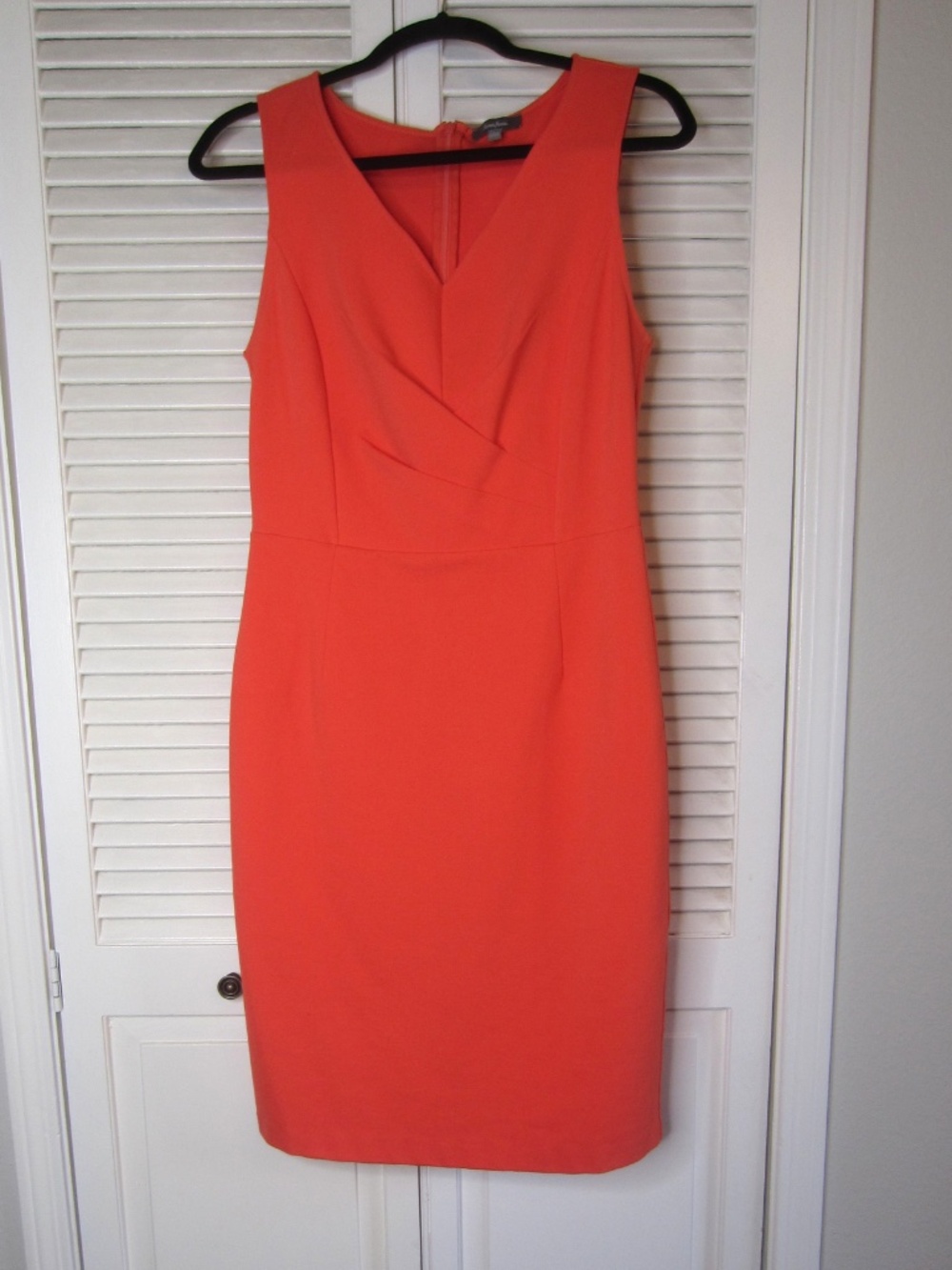 Neiman Marcus Orange Sheath Dress-Size 10